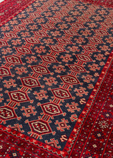 Vintage Baluch Hand-Knotted Wool Persian Rug (Size: 210 X 280 CM)